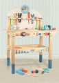 Tool Bench for Kids Toy Play Pretend Toys Tool Bench Workshop Workbench with Tools Set Wooden Construction Bench Toy. 