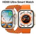 Original Latest Sports watch multi-function waterproof bluetooth call wireless charge HD99 ultra smart watch. 