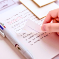 50 Sheets Transparent Post-it Sticky Notes (Size 3X3 Transparent and Transparent Glitter Notes ) Sticky Note Pad Waterproof Memo Pad, PET Reminder Note small notes for study and office notes | Buy2Enjoy. 