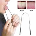 Fight Bad Breath Medical Grade Stainless Steel Tongue Scraper. 