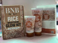 BNB Rice Facial Kit Organic – Complete BNB Kit with BNB Scrub, BNB Mask & BNB Facewash – BNB Rice Kit – Original BNB Products. 