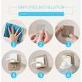 Pack OF 2 Self-Adhesive Shampoo Bottle Shelf Wall Mounted Liquid Soap shower gel Organizer Hook Holder Shelves Hanger Bathroom Accessories. 