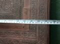 Vintage / Antique Wood n Copper Fireplace Screen. 