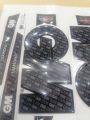 2021 new design Cricket Bat Sticker GM 3D Embossed Cricket Bat Sticker. 