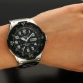 Original Casio - MRW-200HD-1BVDF - Stainless Steel Watch for Men - Black & Silver. 