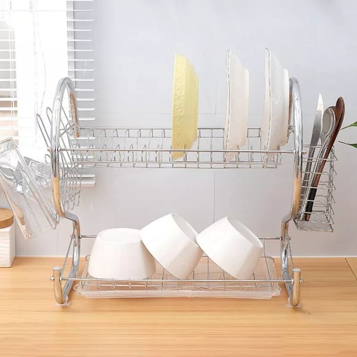 Best%20Of%202023%20S%20Shape%20Double%20Decker%20Dish%20Rack%20Plate%20Dish%20Spoon%20Fork%20Bowl%20Cup%20Drain%20Rack%20Kitchen%20Organizer%20-%20Image%206
