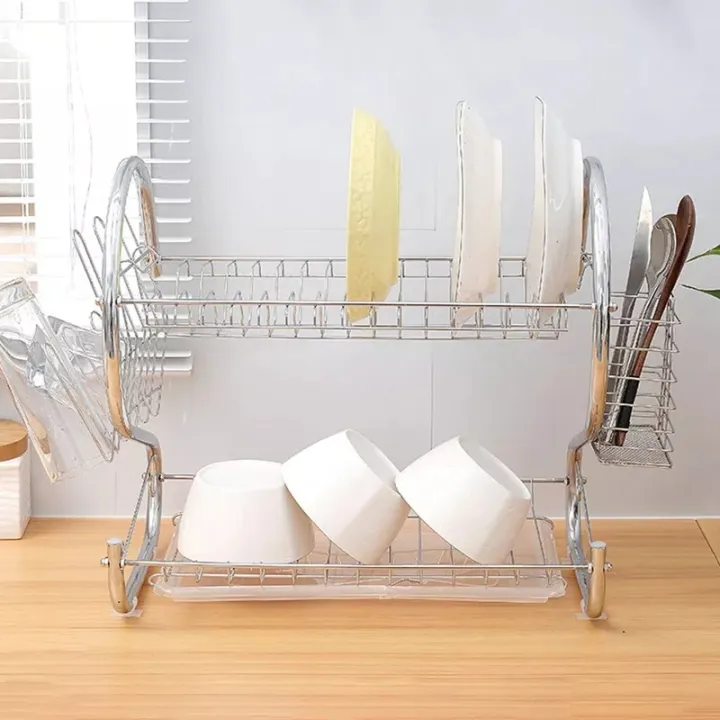 Best%20Of%202023%20S%20Shape%20Double%20Decker%20Dish%20Rack%20Plate%20Dish%20Spoon%20Fork%20Bowl%20Cup%20Drain%20Rack%20Kitchen%20Organizer%20-%20Image%206