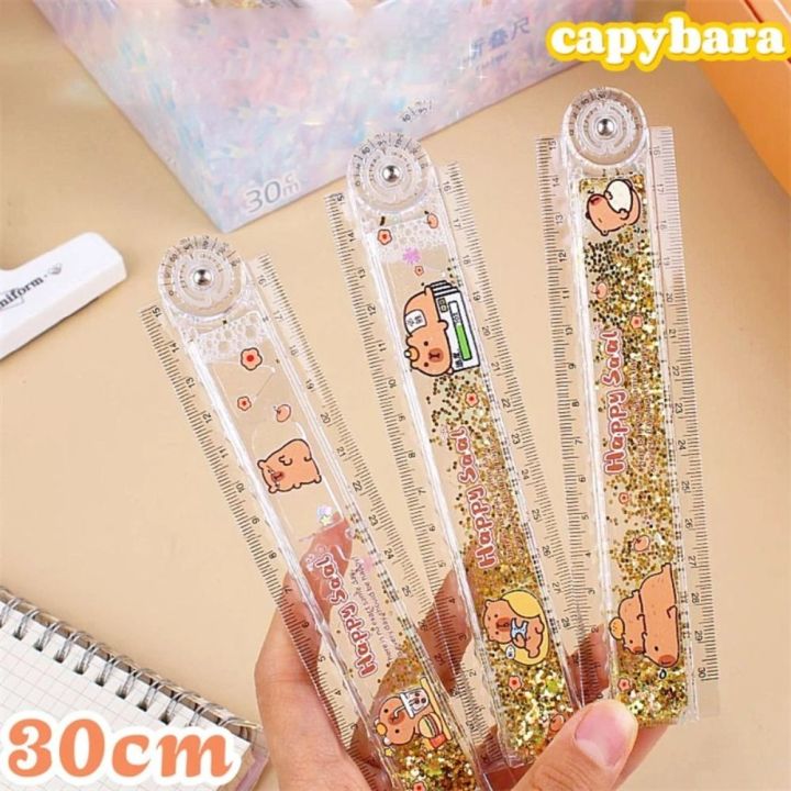 Cartoon 30CM Capybara Folding Ruler Multifunctional Drawing Tool ...
