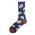 Cool Hip Hop Crew Socks Men Funny Animal Squirrel Shark Dinosaur Boxing Dog Fortune Cat Sokken Harajuku Divertidos Chaussette. 