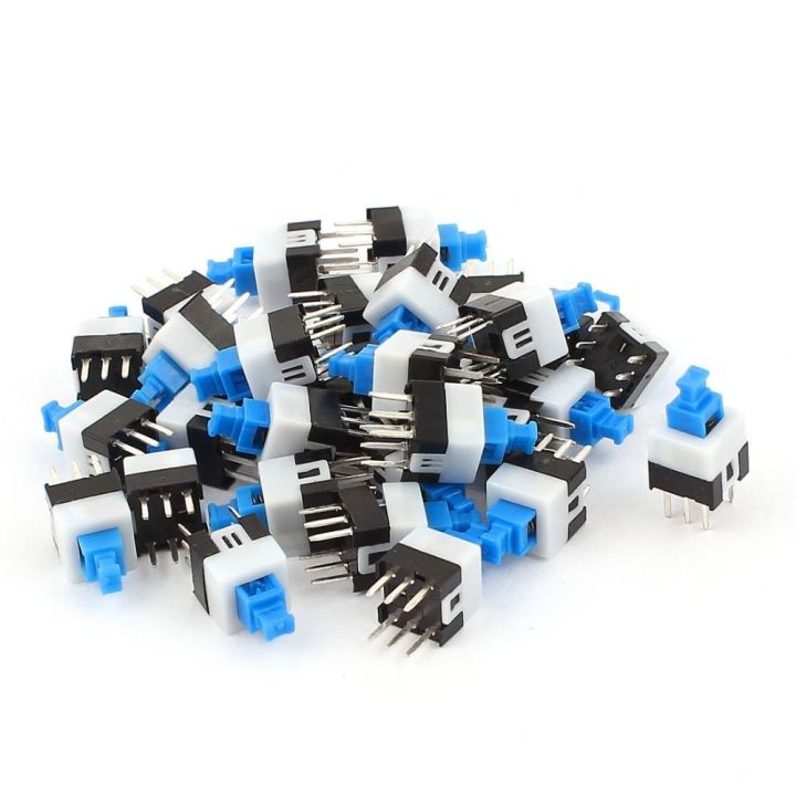 30 Pcs Professional 7x7mm Button Switches Square 6 Pin Push Tactile ...