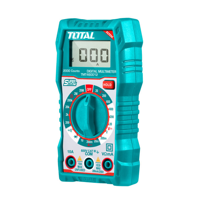TOTAL 600V Digital Multimeter with Lower Battery Indication Function TMT460012