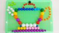 Mushroom Pin Peg Board Puzzle For Kids - Pegged - jigsaw Brain Game Toy - Educational Building Blocks - Learning Block Toys For Boys and Girls. 