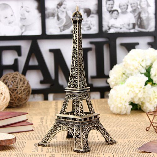 Eiffel Tower Showpiece Metal Eiffel Tower Eiffel Tower Figurine Metal Paris Eiffel Tower Metal Craft Famous Landmark Building Metal Statue For Gift & Home