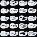 Face Painting Stencil Makeup Art Painting Smooth Lightweight Reusable Eyebrow Shape. 