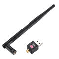 Wifi Wireless USB Adapter With Antenna For Pc Laptop - 802.11N Wireless USB WiFi Dongle. 