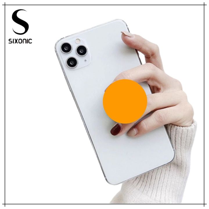 Sixonic Universal Pop Socket For Mobile & Tablet  Pop Socket Mobile Grip Ring Holder For Girls & Boys Finger Grip Pop Socket Mobile Holder For All Mobiles & Tablets