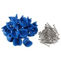 20Pcs Climbing Rope Net 12mm Plastic Connector Net Buckle Climbing Accessories for Outdoor Swing Climbing Rope Parts. 