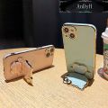 AnDyH Casing For vivo Y21 2021 Y21s Y33s Y21t Y21a Y21e Y33t T1x 4G Y21G Case Cartoon Fashion Hello Kitty Plating Reversible Mirror Folding Stand Phone Case Shockproof Phone Casing Full Lens Cover Camera protective Softcase. 