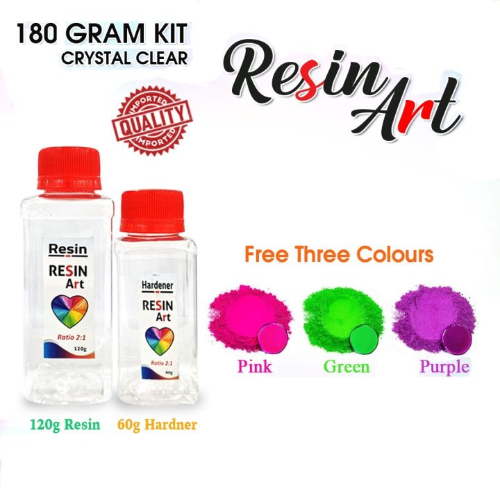 High quality Resin Art  Epoxy 180g Kit Imported Quality Ratio 2:1