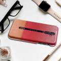 lthmy for Oppo Reno2 Z Back Case Ultra Slim Fit Contrast Color Hard PC Leather Cover. 