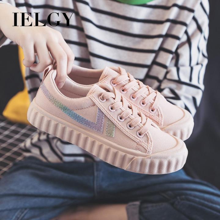 IELGY summer new canvas shoes women s shoes white shoes Korean version wild ins street shooting student casual shoes Daraz.pk