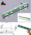 75mm mixer fader B10K dual channel sliding potentiometer resistor B103 straight. 
