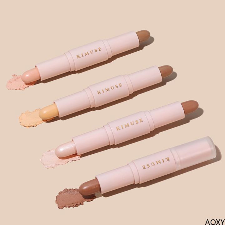 Kimuse Magic Highlight & Contour Stick Face Brightens & Shades Pencil Foundation Stick Longwear Makeup【AOXY】