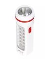 Rechargeable LED Torch and Light (9029) - White | Best Quality. 