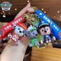 Paw Patrol Toys Keychains Marshall Chase Rocky Zuma Rubble Skye Keyring Paw Patrol Figure Bag Pendant Children Kid Birthday Gift. 