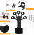 New Finger Gripper for Veins, 3 Gears Adjustable Silicone Finger Exercise Equipment For Finger Grip & Exercise, Finger Stretcher Trainer Stress Relief Improve Finger Dexterity. 