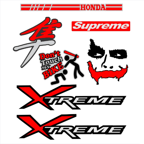 New Stickers for bikes cycle car etc for Car Motorcycle Universal PVC Stickers Waterproof