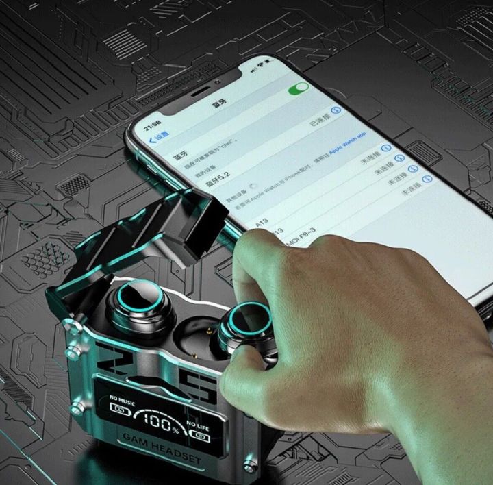 Trending%20M25%20Gaming%20Headphones%20Low%20Latency%20In-Ear%20Earbuds%20Power%20Bank%20Long%20Battery%20Time%20Noise%20Reduction%20Stereo%20Waterproof%20Earbuds%20With%20Mic%20-%20Image%205