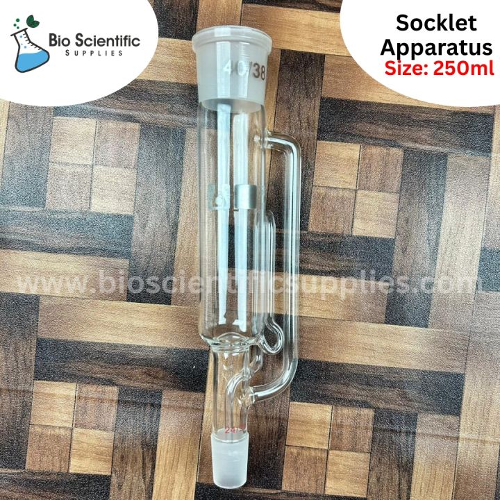 NORMAX%20250ml%20Soxhlet%20Extractor%20Kit%20Soxhlet%20Extraction%20Apparatus%20with%2040/38%20Graham%20Condenser,%20Flat%20Bottom%20Flask%2024/29%20Joint,%20Extractor%20Tube%20Lab%20Glassware,%20Soxhlet%20Apparatus,%20%20Soxhlet%20Extraction%20Tube%20-%20Image%205