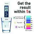 Digital Water Quality Tester TDS EC Meter Range 0 to 9990 Multifunctional Water Purity Temperature TEMP PPM Tester. 