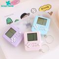 Green Home Gaming Console Key Chain Design Handheld Game Player with Keychain. 