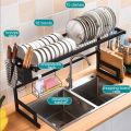 New Dish Drying Rack Over Sink Kitchen Storage Shelf Countertop Space Saver Display. 