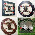 Customized Wooden Your Name Wall Clock - Wooden Wall Clock - Customize Clock. 