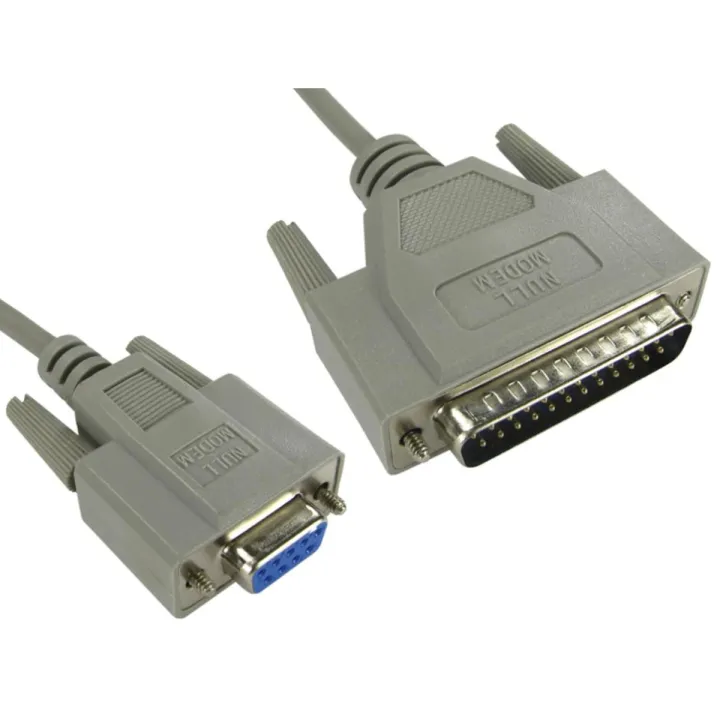 9 Pin To 25 Pin Serial Cable Grey Branded Original | Daraz.pk