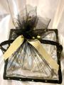 Square Empty Gift Basket with Colorful net Wrap Best for Birthday/Anniversary/Wedding/Gift By Maxify Store. 