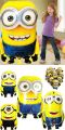 Minions Theme 5 in 1 Foil Balloons Set [5 Pcs] For Birthday Party,Celebrations & Decorations. 