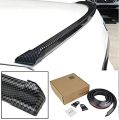 Universal Rear Trunk Spoiler Wing Lip with Tape, 1.5M X 35MM, Car Modification Accessories (Carbon Black). 