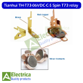 1 pcs Best Quality Tianhui TH-T73-06VDC-C-S 5pin T73 Relay by Electrica. 