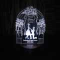 Customize 3d Propose Style with name illusion lamp, 3D Light Lamp, Night Lamp, Decoration Piece, Gift Piece. 