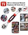 48-In-1 Universal Multi-Function Wrench 360 Degree Rotary Adjustable Spanner. 