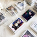 Small Card Photo Transparent Flip Storage Box Sealing Sticker Storage Dust Box. 
