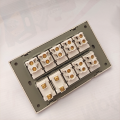 8 Switches+2 Sockets Electric China Fitting Sheet China Switch Board- ECM Metal Series. 