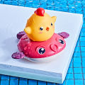 Kid Bath Clockwork Water Spray Rubber Duck Toy Children Bathroom Temperature Check Play Game Education Baby Toys For 12 Months. 