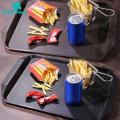 Green Home Desktop Storage Plate Scentless Chinese Style Plastic Rectangle Food Tray. 