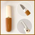 Multifunctional 2 in 1 Stainless Steel Fruit Knife Peeler, Fruit and Vegetable Peeler Dual-Use Knife, Outdoor Kitchen Tools Portable Peeling Fruit Peeler. 