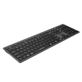 A4tech FBX50C Bluetooth & 2.4G Wireless Keyboard - Rechargeable USB Type C - Multi Device - 2 cm Slim & Lightweight - Scissor Switch Keys - Multidevice Pairs Upto 4 Devices - For PC/Laptop/Tablet/iOS/Android/Smart TV. 